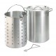 Fire Magic Turkey Frying Pot Kit 26 Qt. Aluminum with Basket and Thermometer