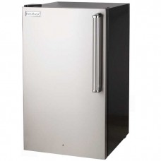 Fire Magic Premium Refrigerator, 4 Cubic Foot with Locking Door, Left Hinge