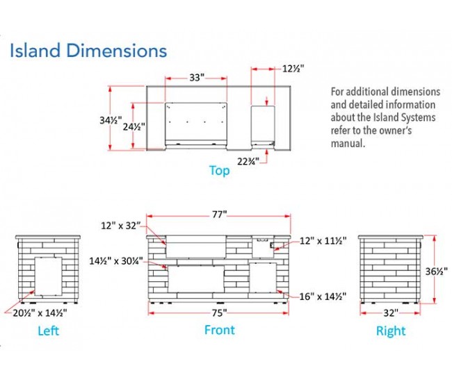 Fire Magic 77-inch Silver Pine Reclaimed Wood Style Island Fire Magic 77-inch Silver Pine Reclaimed Wood Style Island