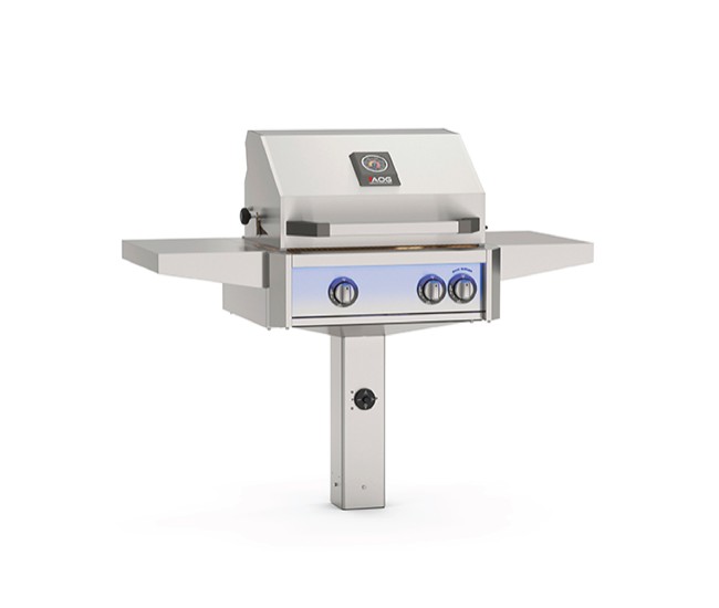 American Outdoor Grills by Fire Magic 24-Inch L Series In-Ground Gas Grill with Rotisserie Backburner | 2-Burner