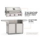 American Outdoor Grills by Fire Magic 36-Inch L Series Portable Gas Grill with Rotisserie Backburner | 3-Burner