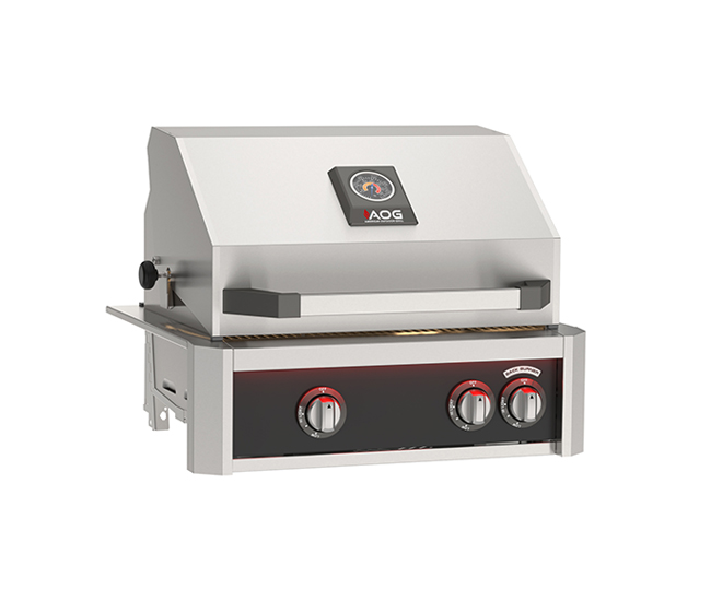 American Outdoor Grills by Fire Magic 24-Inch L Series Built-In Grill With Rotisserie Backburner | 2-Burner