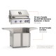 American Outdoor Grills by Fire Magic 30-Inch L Series Portable Gas Grill with Rotisserie Backburner | 3-Burner