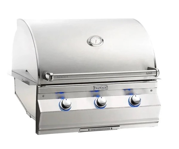 Fire Magic 34-inch Aurora A660i Built-In Grill | 3-Burner Fire Magic 34-inch Aurora A660i Built-In Grill | 3-Burner