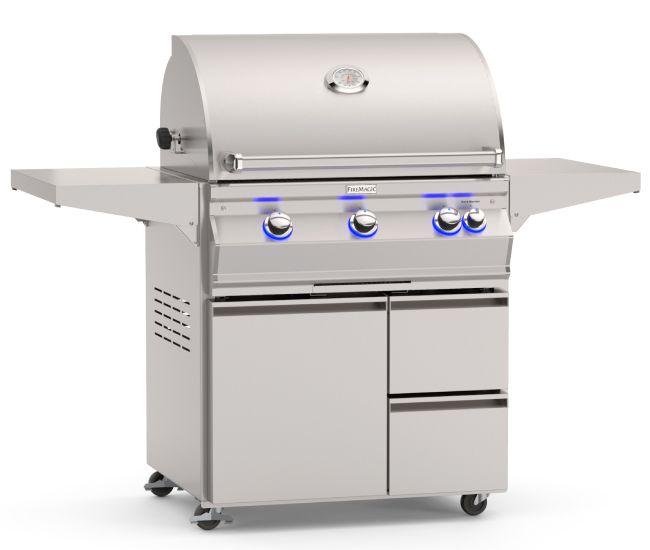 Fire Magic 30-inch Aurora A660 Portable Grill with Rotisserie | 3-Burner Fire Magic 30-inch Aurora A660 Portable Grill with Rotisserie | 3-Burner