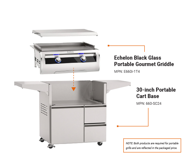 Fire Magic Echelon Black Glass Portable Gourmet Griddle Fire Magic Echelon Black Glass Portable Gourmet Griddle