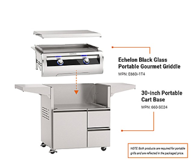 Fire Magic Echelon Black Glass Portable Gourmet Griddle Fire Magic Echelon Black Glass Portable Gourmet Griddle