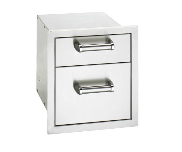 Fire Magic Flush Mount Double Storage Drawers w/ Soft Close System Fire Magic Flush Mount Double Storage Drawers w/ Soft Close System