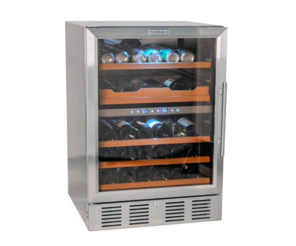 Fire Magic Dual Zone Wine and Beverage Cooler, Left Hinge Fire Magic Dual Zone Wine and Beverage Cooler, Left Hinge