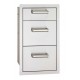 Fire Magic Flush Mounted Triple Storage Drawers with Soft Close System