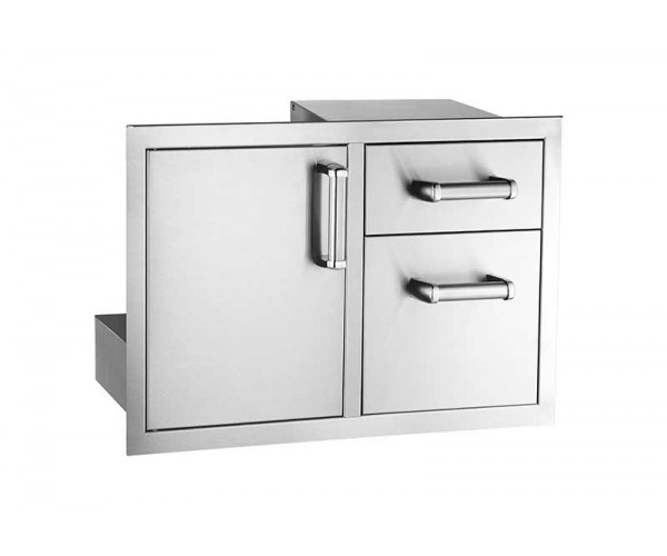 Fire Magic Flush Mounted Access Door With Double Drawer with Soft Close System Fire Magic Flush Mounted Access Door With Double Drawer with Soft Close System