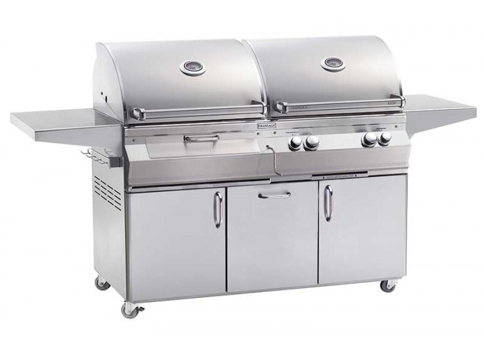 Fire Magic Aurora A830s Gas Charcoal Combo Portable Grill Without Gas And Charcoal Combo Portable Grill Without Rotisserie On