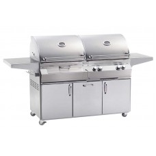 Fire Magic Aurora A830s 46-inch Portable Gas and Charcoal Combo Grill With Rotisserie