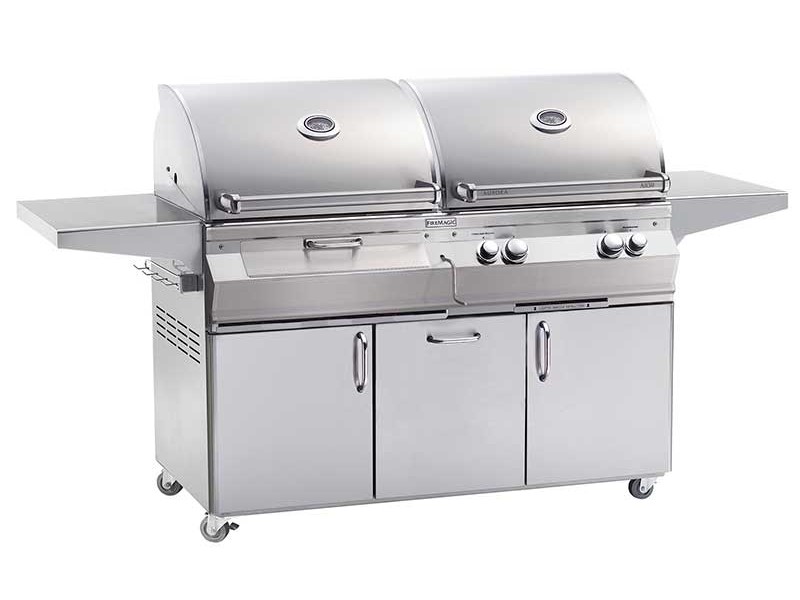 dual fuel bbq with rotisserie