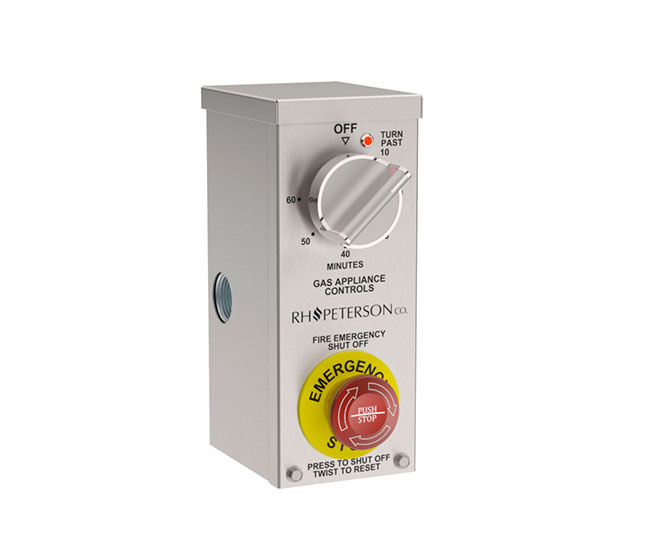 Commercial Gas Auto-Shut Off and Electric Timer