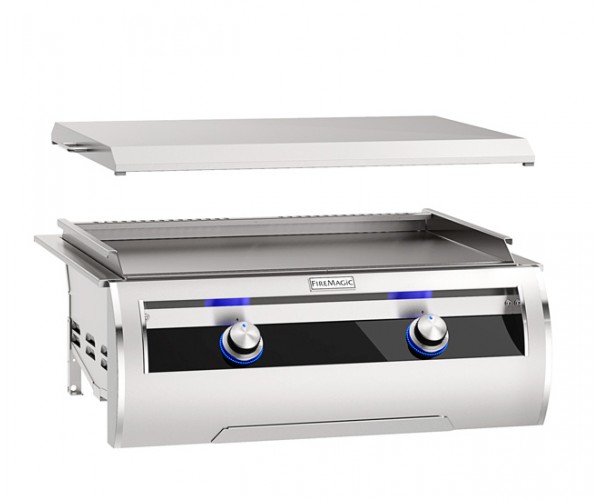 Fire Magic Echelon Black Glass Built-In Gourmet Griddle Fire Magic Echelon Black Glass Built-In Gourmet Griddle