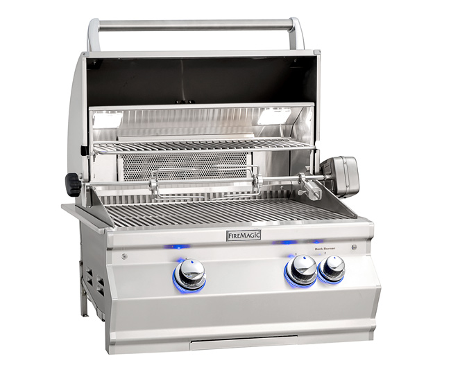 Fire Magic 24-inch Aurora A430i Built-In Grill With Rotisserie Fire Magic 24-inch Aurora A430i Built-In Grill With Rotisserie
