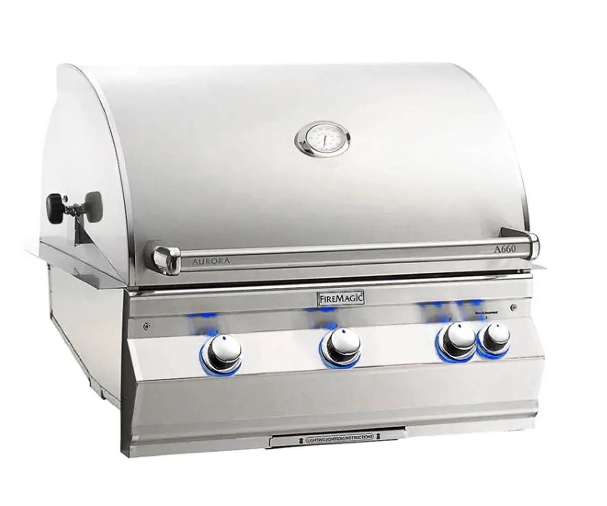 Fire Magic Aurora A660i Built-In Grill with Backburner A660i-8EAN