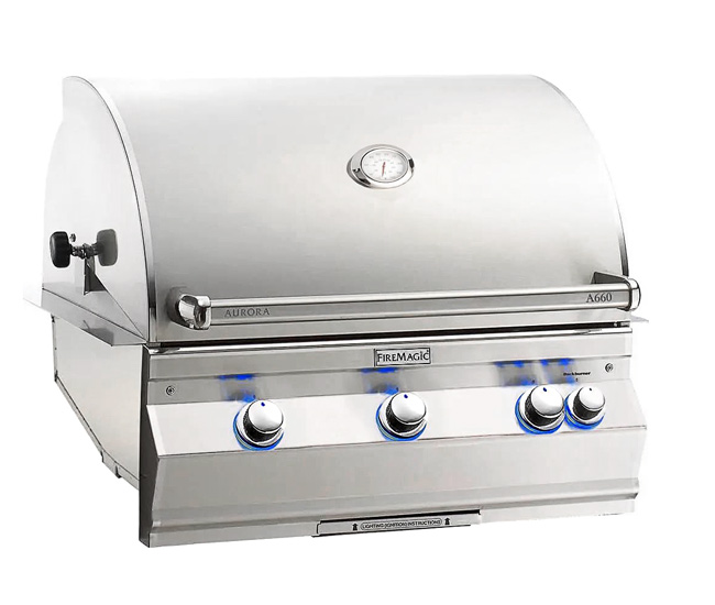 Fire Magic 30-inch Aurora A660i Built-In Grill With Rotisserie