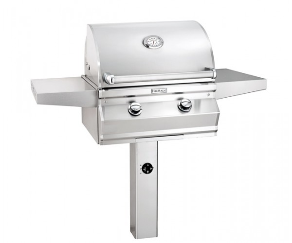 Fire Magic 24-inch Choice C430s In-Ground Post-Mount Grill Fire Magic 24-inch Choice C430s In-Ground Post-Mount Grill