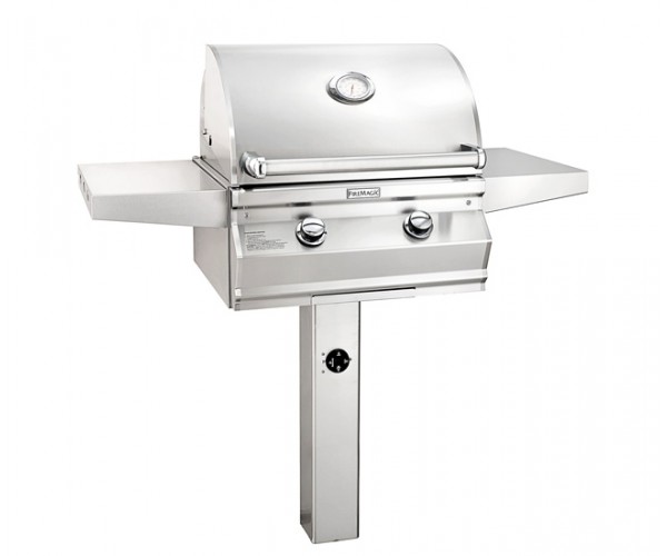 Fire Magic 24-inch Choice CM430s Multi-User In-Ground Post-Mount Grill Fire Magic 24-inch Choice CM430s Multi-User In-Ground Post-Mount Grill