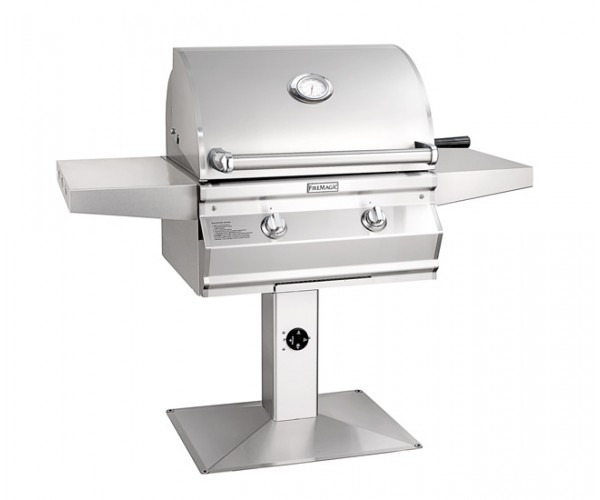 Fire Magic 24-inch Choice Multi-User Accessible CMA430s Patio Post-Mount Grill Fire Magic 24-inch Choice Multi-User Accessible CMA430s Patio Post-Mount Grill