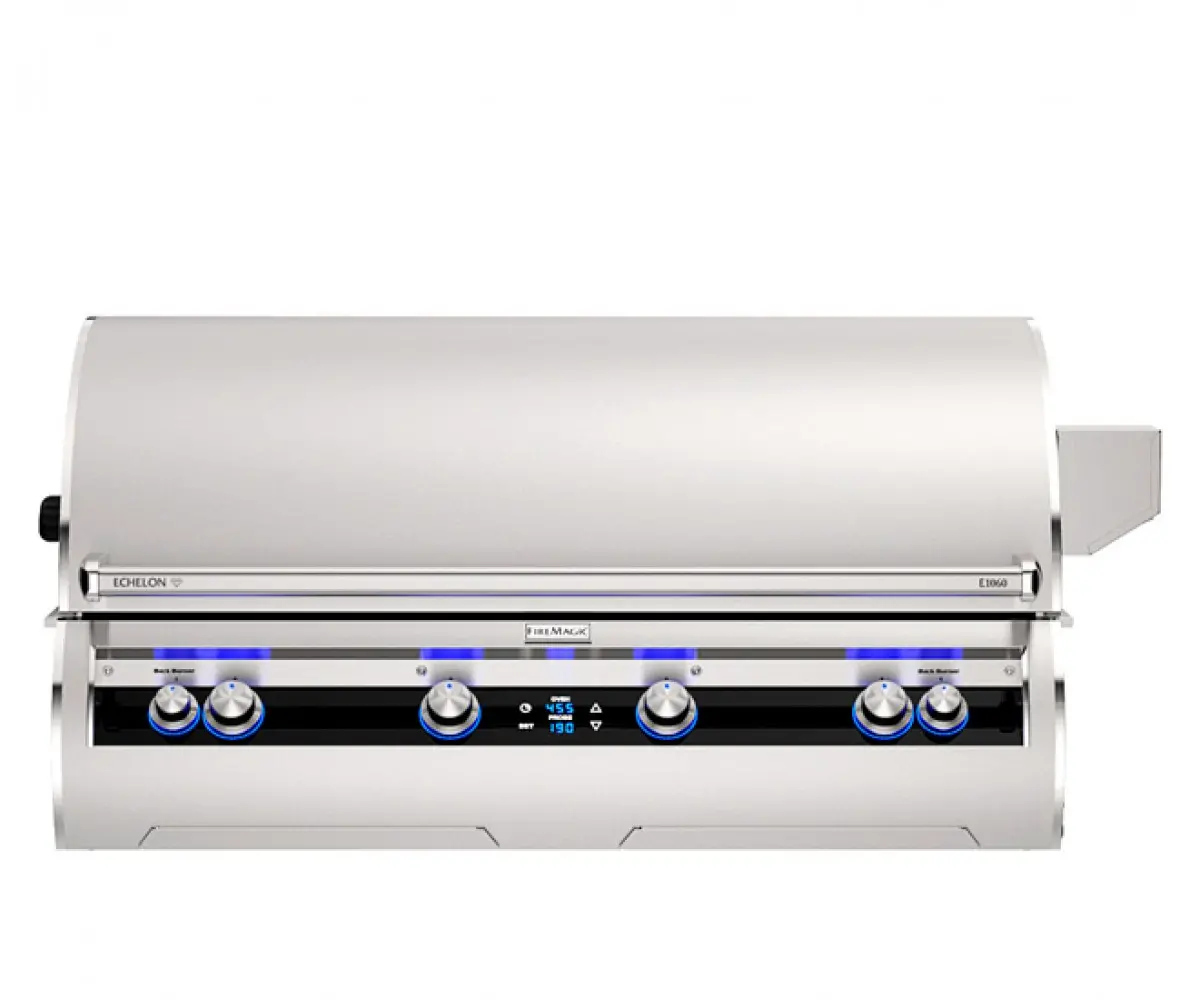 Fire Magic Echelon E1060i Built-In Grill Digital Thermometer with Sear Burner Magic View Window Liquid Propane E1060I-9E1P-W