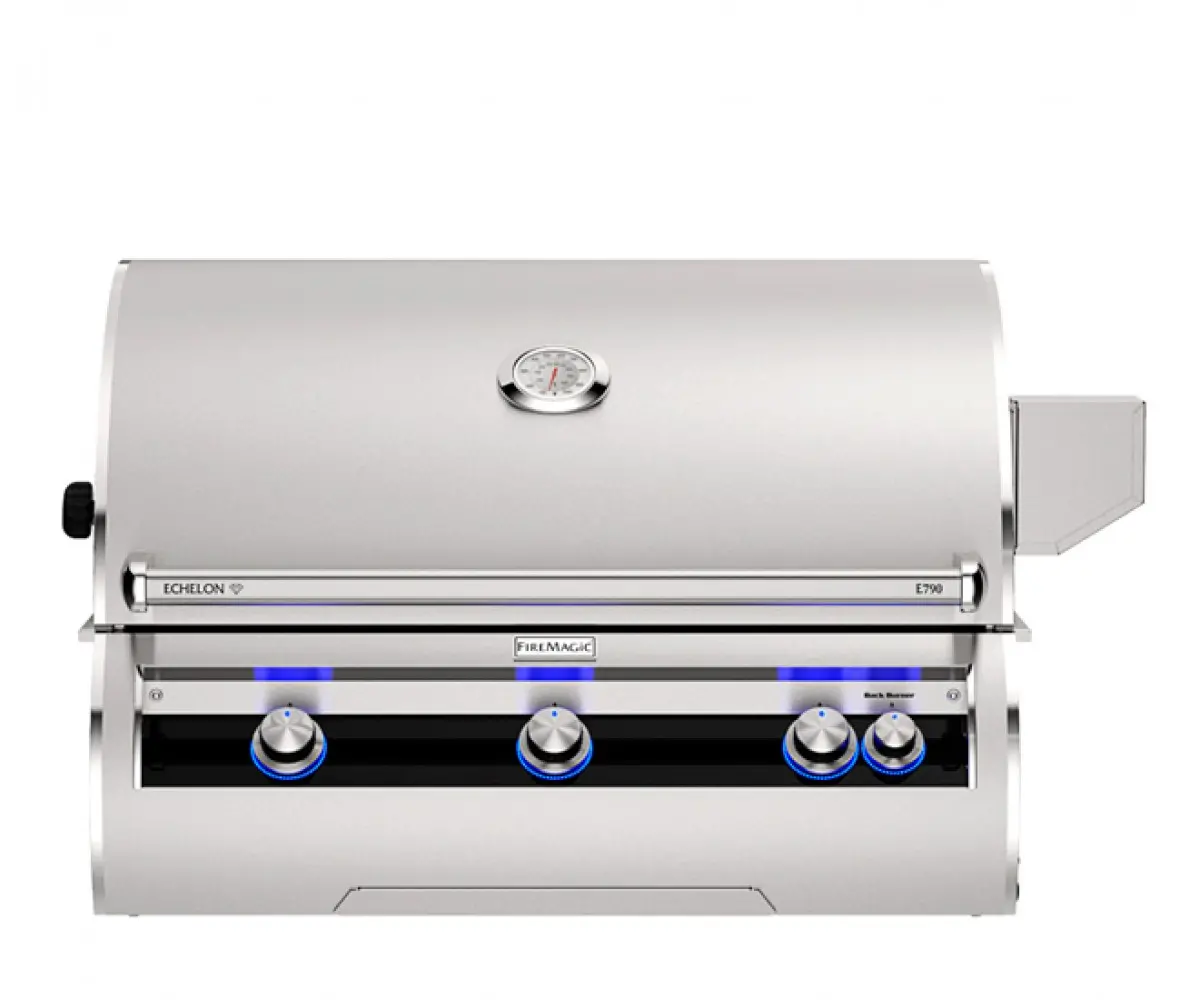 Fire Magic Echelon E790i Built-In Grill Analog Thermometer with Sear Burner Natural Gas E790i-9EAN