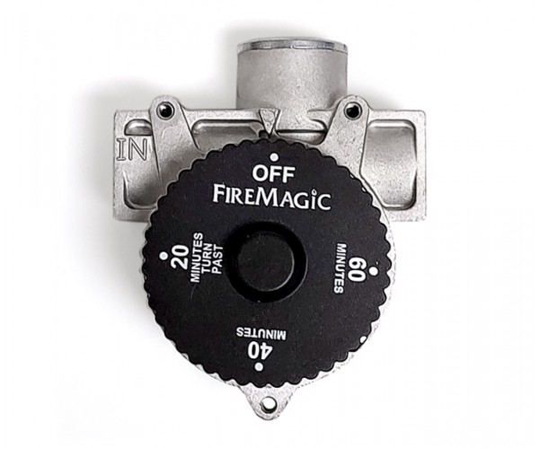 Fire Magic 1 Hour Automatic Timer Gas Shut Off Valve With Logo Fire Magic 1 Hour Automatic Timer Gas Shut Off Valve With Logo