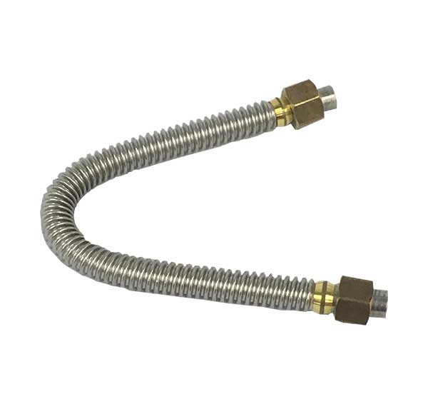 Fire Magic 10inch Stainless Flex Tube with Fittings for Double Side Burner